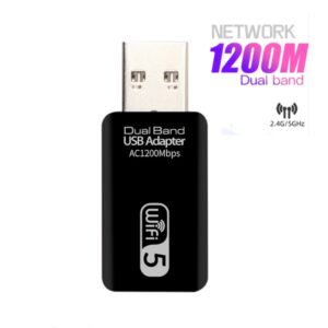 [BẢO HÀNH 6 TH] USB THU WIFI AC  1200Mbps, giúp thu sóng WIFI 5GHz giúp nâng cấp wifi cho máy tính laptop