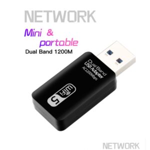 [BẢO HÀNH 6 TH] USB THU WIFI AC  1200Mbps, giúp thu sóng WIFI 5GHz giúp nâng cấp wifi cho máy tính laptop